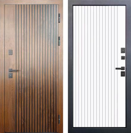 Протерма мдф/мдф Орех грецкий+патина - Белый