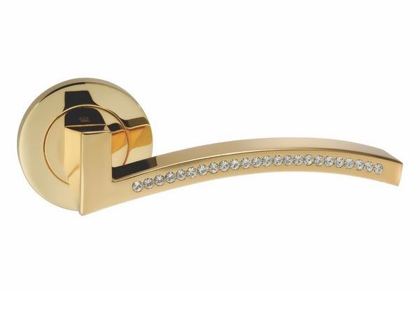 Ручка Fly Swarovski 105CR- 16E круг GP ZAMAK ORO-ORO