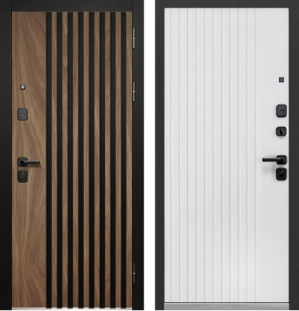 Luxor 3D Рейка Орех американский мокко - Эмалит белый