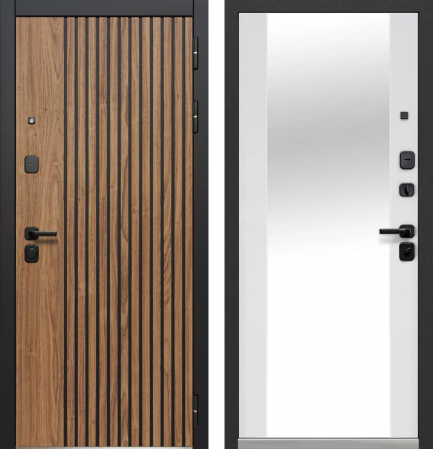 Luxor Рейка Зеркало Орех лесной - Эмалит белый