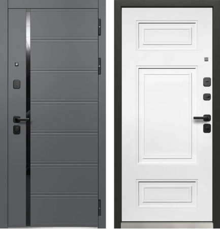 Luxor Куб Нео Сатин графит - Эмалит белый