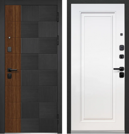 Luxor Квадрат Нео Антрацит софт - Эмалит белый