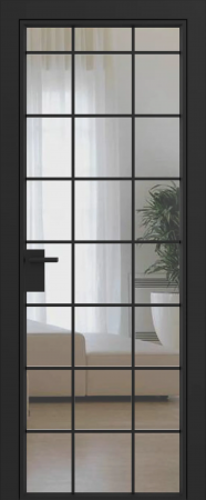 Дверное полотно System прозрачное R04 Черный муар GARDENA Black зпз gardena зпп накладные Aldeghi luigi (2 шт)