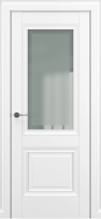 Венеция ДО Baguette B1 Сатинато с рамкой Белый матовый