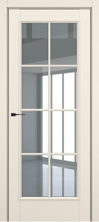 Неаполь ДО Baguette АК 2 стекло прозрачное Матовый крем