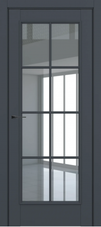 Неаполь ДО Baguette АК 2 стекло прозрачное Графит премьер мат