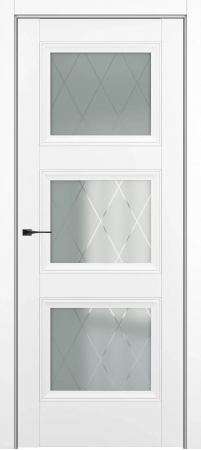 Гранд ДО Baguette B3 Сатинато с рисунком ромб Белый матовый