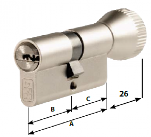 Цилиндр Mottura Project DPC1F 31+31 шток