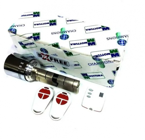 Электронный моторизированный цилиндр MOTTURA XFree с пультом управления