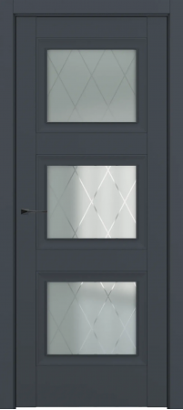 Гранд ДО Baguette B1 Сатинато с рисунком ромб Графит премьер мат