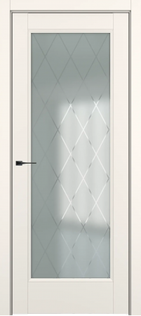 Неаполь ДО Baguette B5 Сатинато с рисунком ромб Молочный матовый