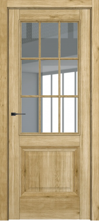 Венеция ДО Baguette АК B2 стекло прозрачное Голд вуд