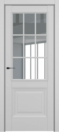 Венеция ДО Baguette АК B2 стекло прозрачное Матовый серый