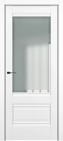 Турин ДО Baguette B4 Сатинато с рамкой Белый матовый