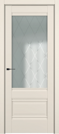 Турин ДО Baguette B4 Сатинато с рисунком ромб Матовый крем