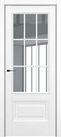 Турин ДО Baguette АК B2 стекло прозрачное Белый матовый