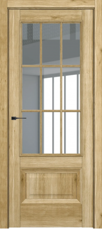 Турин ДО Baguette АК B2 стекло прозрачное Голд вуд