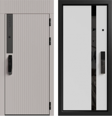 Рейн ЮР-36 (с номером квартиры) Латте (ZB855-2) - ЮР22 ZB Белый