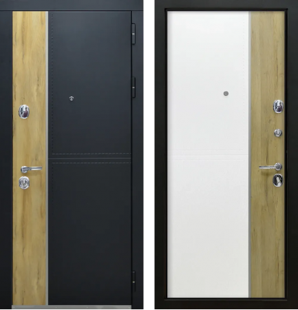 Этна ЮР8 Черный - ЮР8 Кожа белая