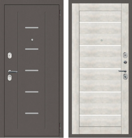 M33 с фрезеровкой Антик серебро - СБ-5 бетон снежный