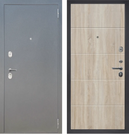 M28 металл Букле графит - ФЛ-22 Дуб Сонома светлый