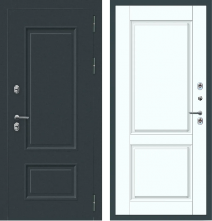 M80 ТЕРМО Багет 2 квадрата Муар 7016 - ФЛТ-7 Velluto Bianco AG 700