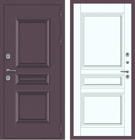 M63 ТЕРМО с фрезеровкой Букле опал - ФЛТ-2 Velluto Bianco AG 700