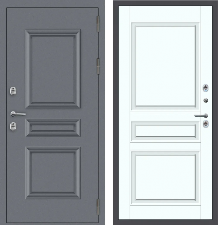 M62 ТЕРМО штамп 3 квадрата Букле графит - ФЛТ-2 Velluto Bianco AG 700