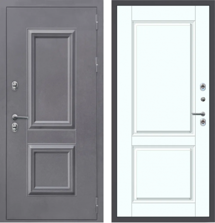 M60 ТЕРМО штамп 2 квадрата Букле графит - ФЛТ-7 Velluto Bianco AG 700