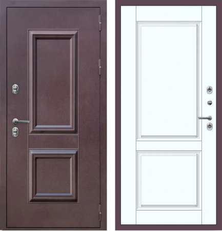 M61 ТЕРМО штамп 2 квадрата Букле опал - ФЛТ-7 Velluto Bianco AG 700