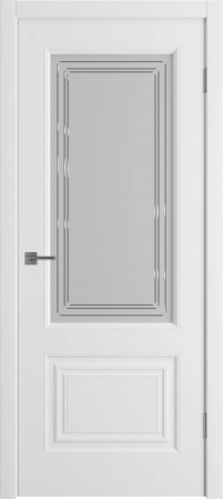 Беатрис 2 ДО мателюкс матовое с гравировкой Белая эмаль