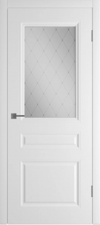  Челси ДО матовое с рисунком Белая эмаль