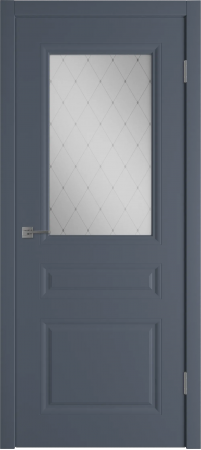 Челси ДО матовое с рисунком Графит эмаль