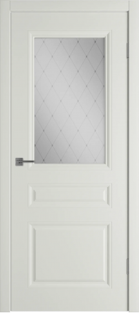 Челси ДО матовое с рисунком Магнолия эмаль