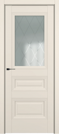 Ампир ДО Baguette B3 Сатинато с рисунком ромб Матовый крем