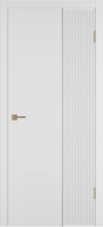 Linea VR2 ДГ Белая эмаль Молдинг Золото