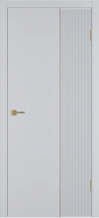 Linea VR2 ДГ Светло-серая эмаль Молдинг Золото