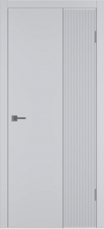 Linea VR2 ДГ Светло-серая эмаль Молдинг Серебро