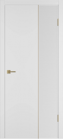 Linea HR2 ДГ Белая эмаль Молдинг Золото