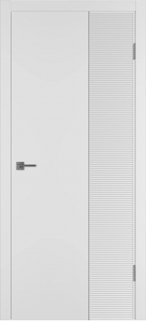 Linea HR2 ДГ Белая эмаль Молдинг Серебро