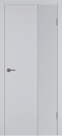 Linea HR2 ДГ Светло-серая эмаль Молдинг Серебро