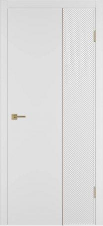 Linea DR2 ДГ Белая эмаль Молдинг Золото