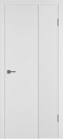 Linea DR2 ДГ Белая эмаль Молдинг Серебро