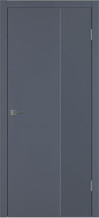 Linea DR2 ДГ Графит эмаль Молдинг Серебро