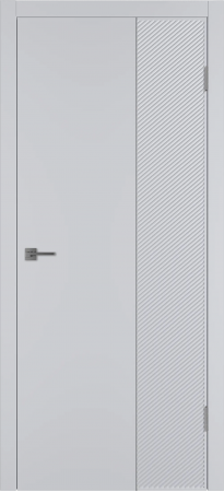 Linea DR2 ДГ Светло-серая эмаль Молдинг Серебро