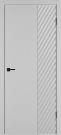 Linea DR2 ДГ Серебро эмаль Молдинг Черный