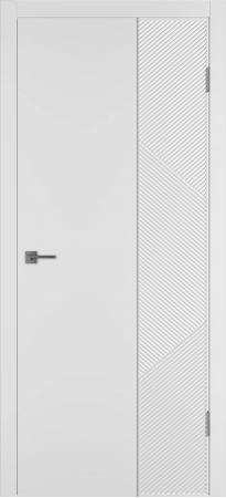 Linea ART2 ДГ Белая эмаль Молдинг Серебро