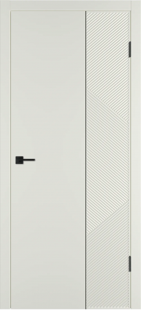 Linea ART2 ДГ Магнолия эмаль Молдинг Черный