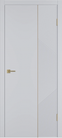 Linea ART2 ДГ Светло-серая эмаль Молдинг Золото