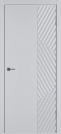 Linea ART2 ДГ Светло-серая эмаль Молдинг Серебро